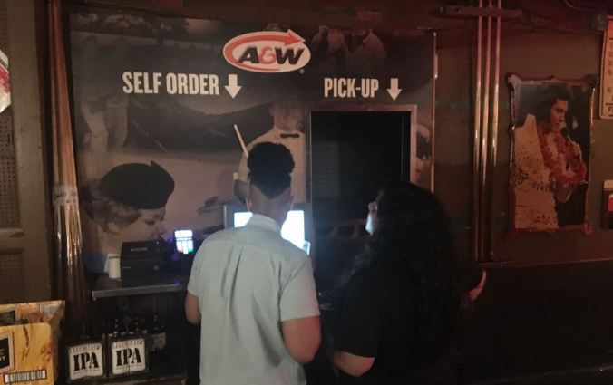 A&W kiosk at the Horseshoe Tavern