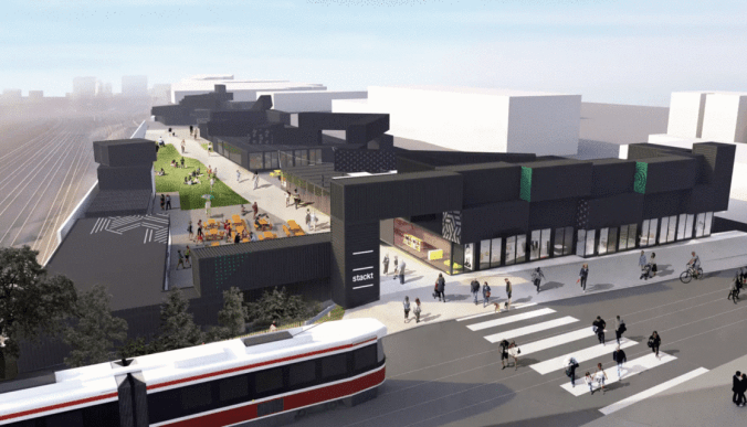 Artist rendition of Stackt Market